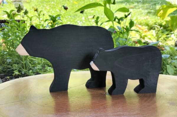 Black Bear Decor, Wood Bear, Bear Nursery Décor, Bear Decor - Image 2