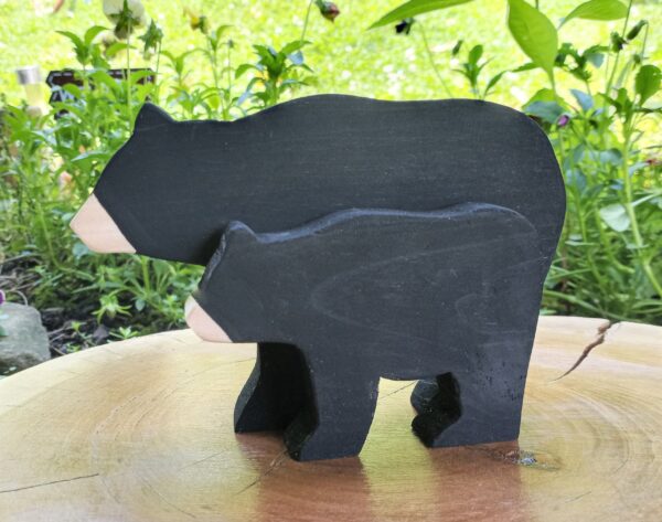 Black Bear Decor, Wood Bear, Bear Nursery Décor, Bear Decor