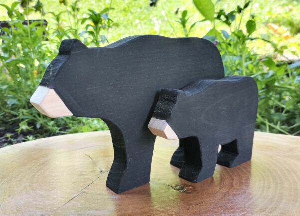 Black Bear Decor, Wood Bear, Bear Nursery Décor, Bear Decor