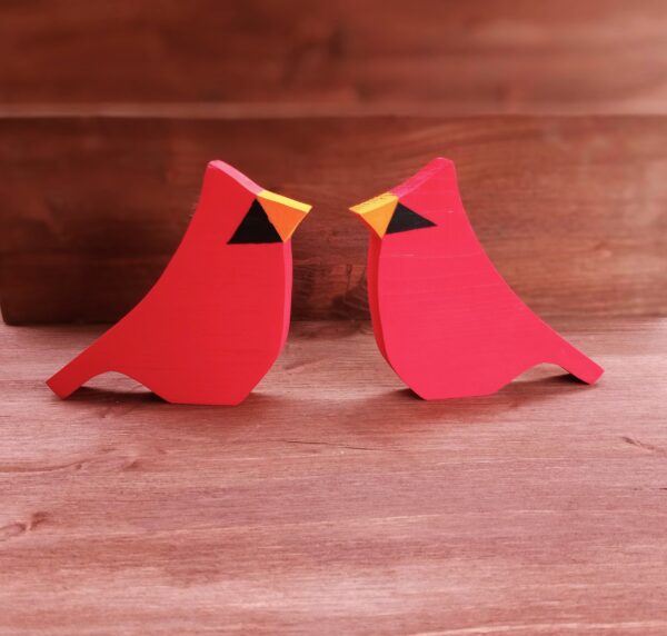 Christmas Cardinal Decor, 2 Red Cardinals - Image 2