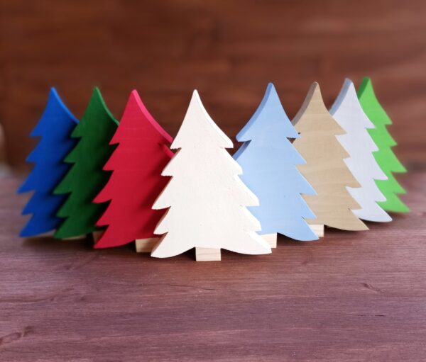 Wooden Christmas Trees, Christmas Decor, Table Decor - Image 2