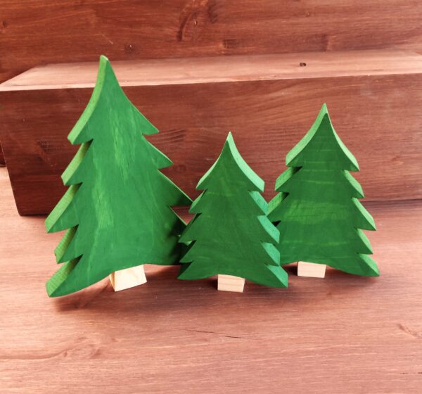 Wooden Pine Trees, Pine Trees, Christmas Decorations, Tiered Tray, Table Decor, Holiday & Seasonal, Woodland, Rustic, Natural Christmas