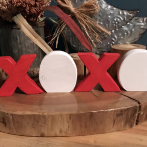 Wooden Valentine XOXO, Valentines Day Decor, Wood XOXO