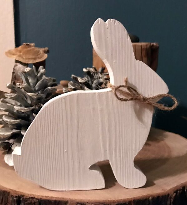 Easter Rabbit, Wooden Bunny, Farmhouse Decor, Woodland Animals, Spring Decor, Easter Decor, Woodland Nursery