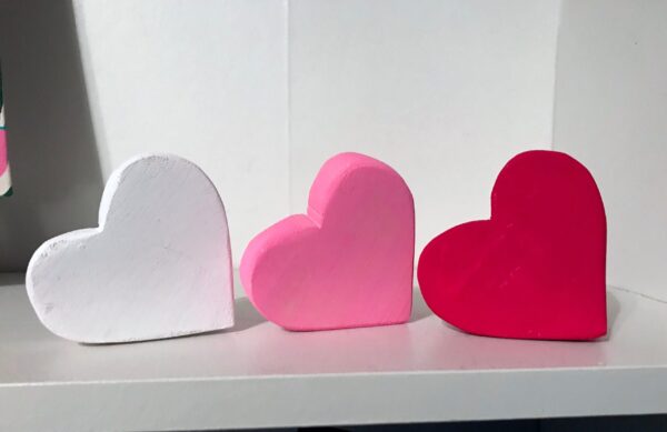 3 Small Wood Hearts, Valentines Day Decor, Farmhouse Wood Heart, Valentines Decor, Valentine Gifts, Valentine Decorations