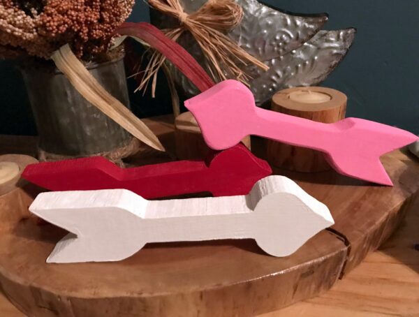 Wooden Cupid Arrows, Valentines Day Decor