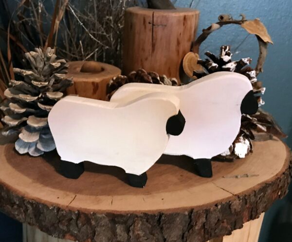 Wooden Lamb, Spring Gift, Shelf Decoration, Spring Decor, Wood Sheep, Woodland Nursery, Easter Decor, Easter Gift, Table Display