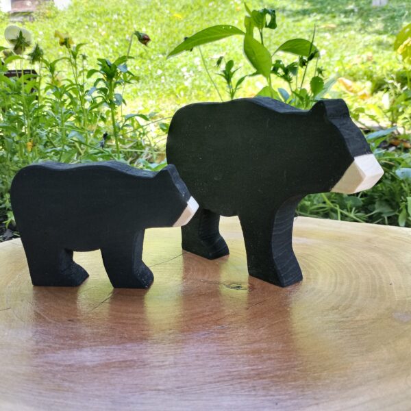 Black Bear Decor, Wood Bear, Bear Nursery Décor, Bear Decor