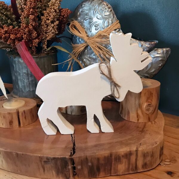 Wooden Moose, Winter Moose, Woodland Animals, Winter Decor, Christmas Decor, Woodland Nursery, Christmas Gift