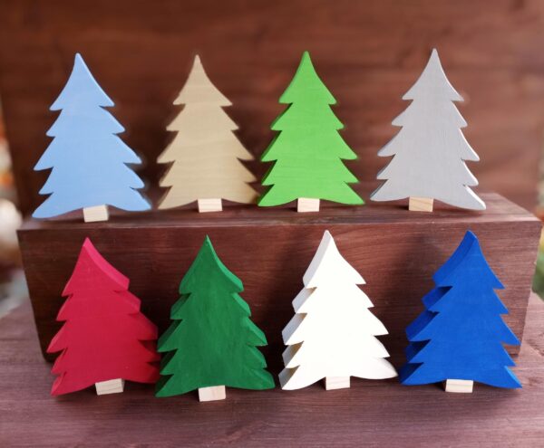 Wooden Christmas Trees, Christmas Decor, Table Decor