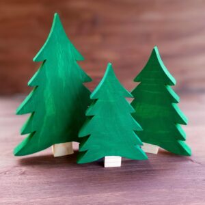 Wooden Pine Trees, Pine Trees, Christmas Decorations, Tiered Tray, Table Decor, Holiday & Seasonal, Woodland, Rustic, Natural Christmas